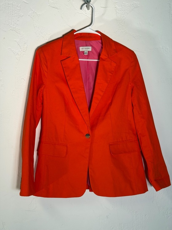 Free Assembly Jackets & Blazers - Bright Orange Single-Button Tailored Blazer - classic style